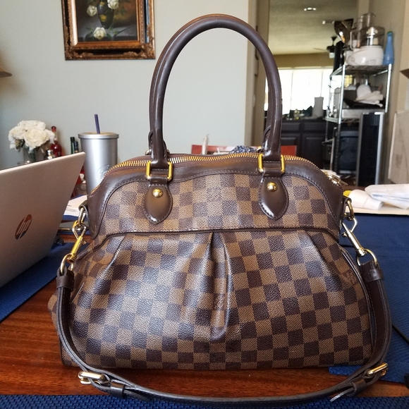 SOLD@!  Louis Vuitton Damier Trevi Handbag PM - Picture 3 of 12